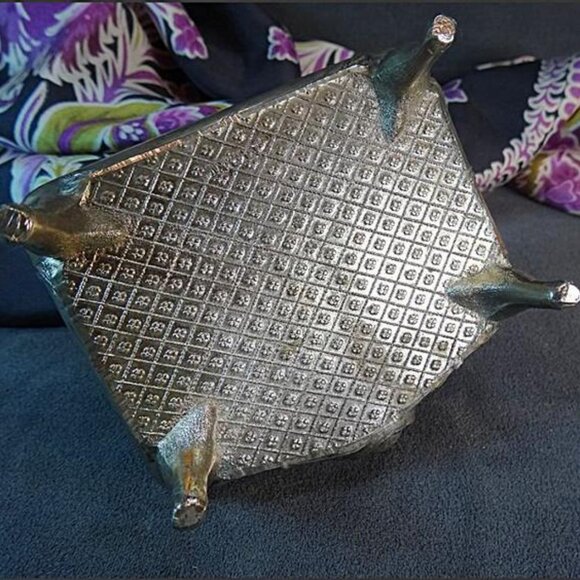 Vintage Silver Jewelry Box Hunting Scene w Baroque Decor - Picture 8 of 8